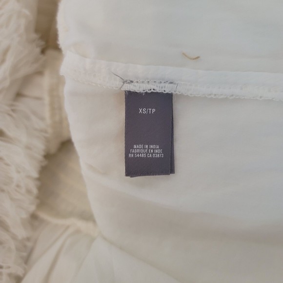 Aerie Womens Size XS White Gauze Summer Mini Dress Crochet trim Long Sleeve Boho - Picture 12 of 14